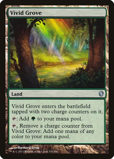 Vivid Grove, Magic card C13 335 — Commander 2013 set