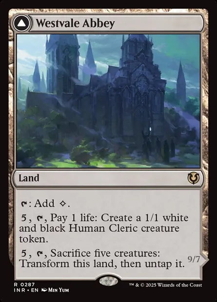 Westvale Abbey // Ormendahl, Profane Prince, Magic card INR 287 — Innistrad Remastered set