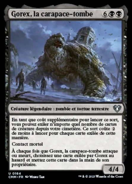 Gorex, la carapace-tombe, carte Magic CMM 164 — extension Commander Masters