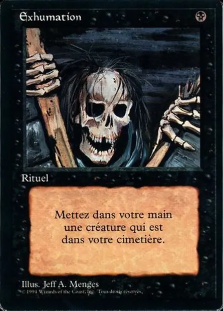 Exhumation, carte Magic FBB 124 — extension Foreign Black Border