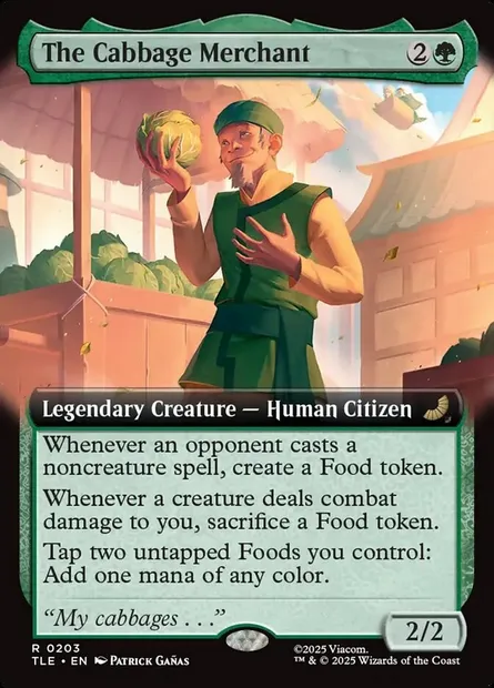 The Cabbage Merchant, Magic card TLE 203 — Avatar: The Last Airbender Eternal set