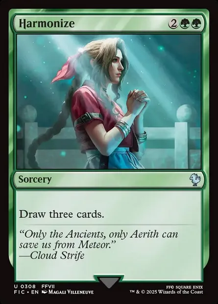 Harmonize, Magic card FIC 308 — Final Fantasy Commander set