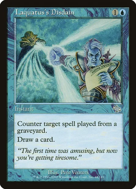 Dédain de Laquatus, carte Magic JUD 44 — extension Jugement