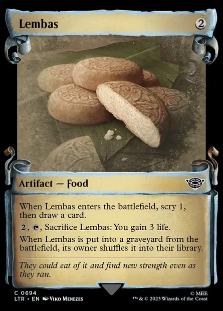 Lembas, Magic card LTR 694 — The Lord of the Rings: Tales of Middle-earth set