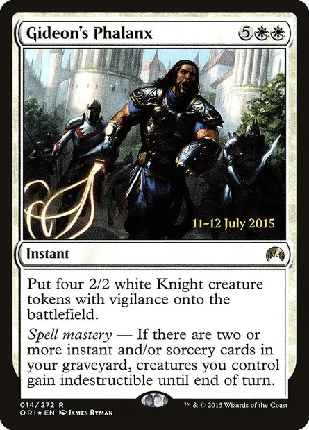 Phalange de Gideon, carte Magic PORI 14s — extension Magic Origins Promos