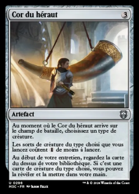 Cor du héraut, carte Magic M3C 296 — extension Modern Horizons 3 Commander