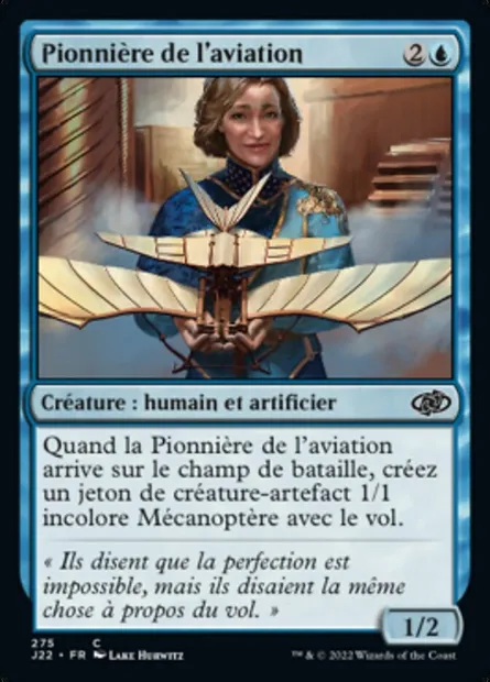 Pionnière de l'aviation, carte Magic J22 275 — extension Jumpstart 2022