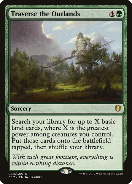 Traverse the Outlands, Magic card C17 34 — Commander 2017 set