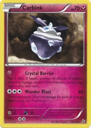 Carbink, Pokémon card TDX 068-3 — Theme Deck & Blisters Exclusives set