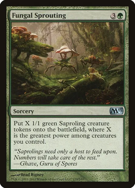 Fungal Sprouting, Magic card M13 173 — Magic 2013 set