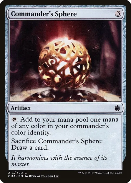 Commander's Sphere, Magic card CMA 213 — Commander Anthology set