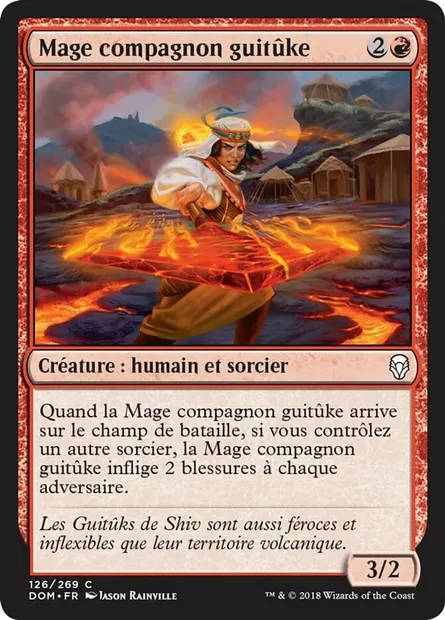 Mage compagnon guitûke, carte Magic DOM 126 — extension Dominaria
