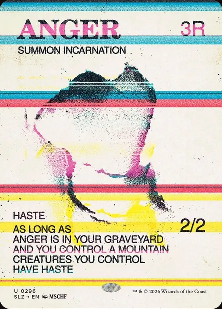 ANGER, carte Magic SLZ 296 — extension The Zeta Set
