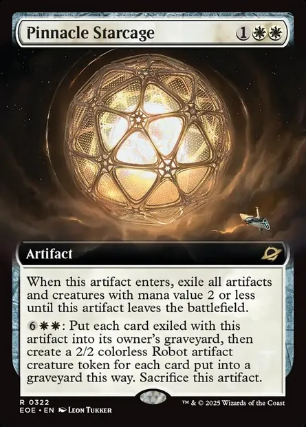 Pinnacle Starcage, Magic card EOE 322 — Edge of Eternities set