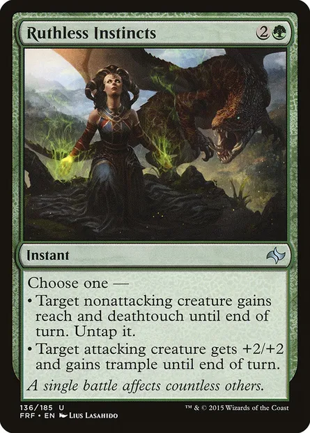 Ruthless Instincts, Magic card FRF 136 — Fate Reforged set