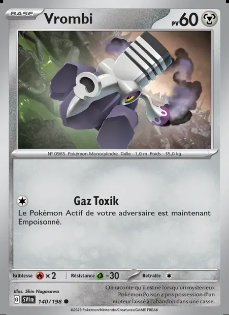 Vrombi, carte Pokémon SVI 140 — extension Écarlate et Violet