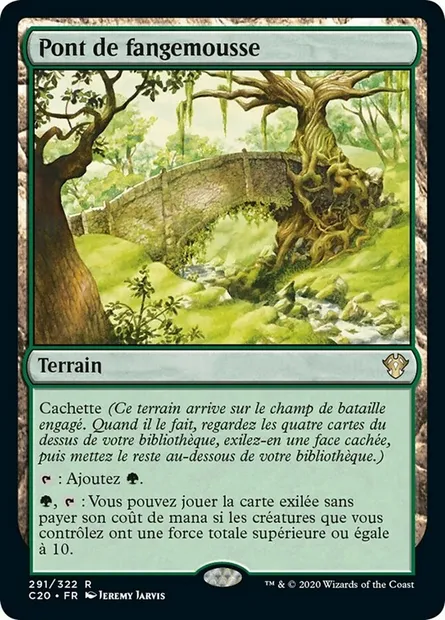 Pont de fangemousse, carte Magic C20 291 — extension Commander 2020