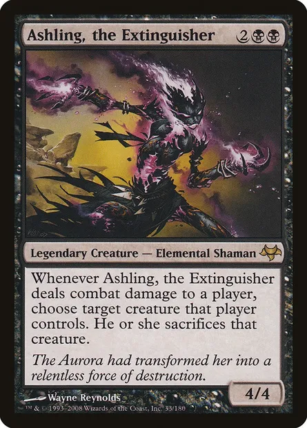 Ashling, the Extinguisher, Magic card EVE 33 — Eventide set