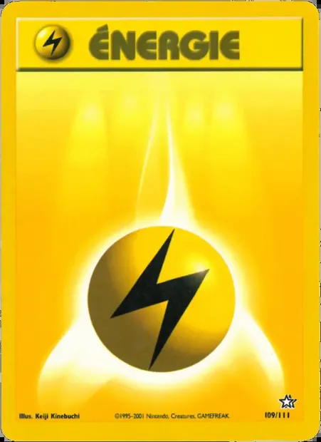 Énergie Électrique, carte Pokémon NG 109 — extension Neo Genesis