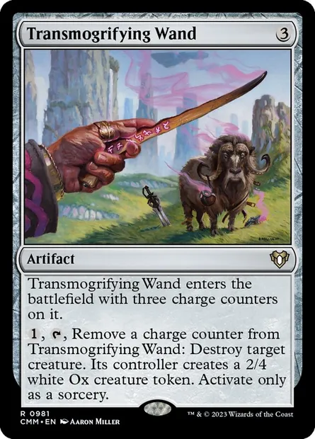 Transmogrifying Wand, Magic card CMM 981 — Commander Masters set