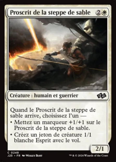 Proscrit de la steppe de sable, carte Magic J25 248 — extension Foundations Jumpstart