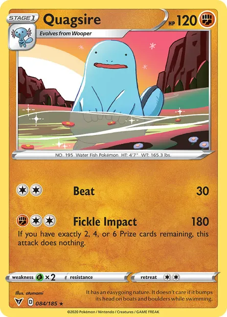 Quagsire, Pokémon card VIV 84 — Vivid Voltage set
