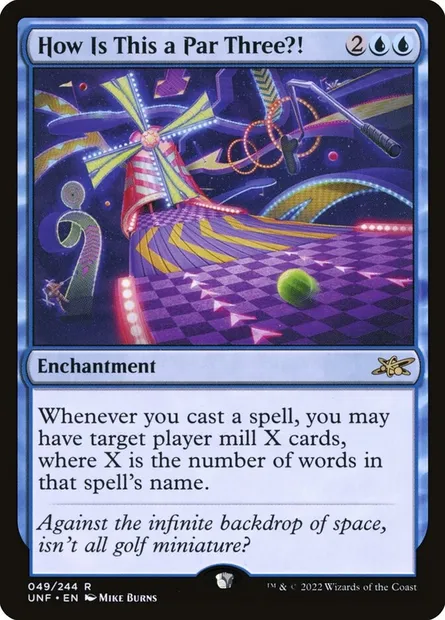 How Is This a Par Three?!, carte Magic UNF 49 — extension Unfinity