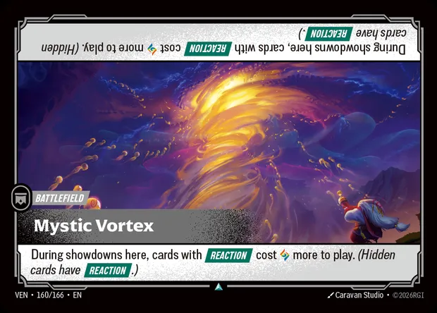 Mystic Vortex, Riftbound card VEN 160 — Vendetta set