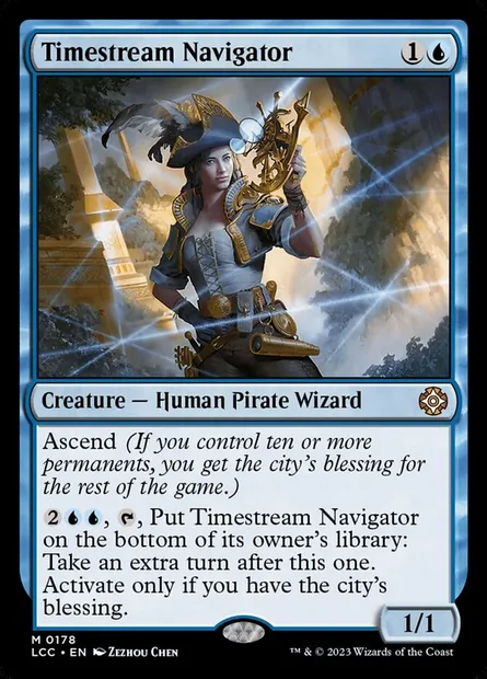 Timestream Navigator, Magic card LCC 178 — The Lost Caverns of Ixalan Commander set