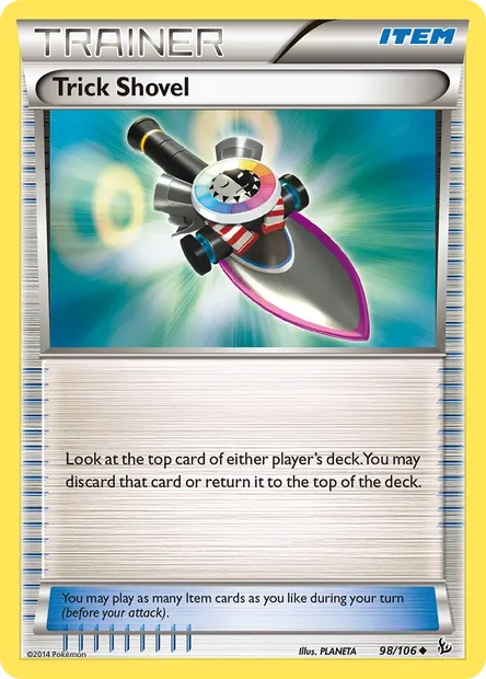 Trick Shovel, Pokémon card FLF 98 — Flashfire set