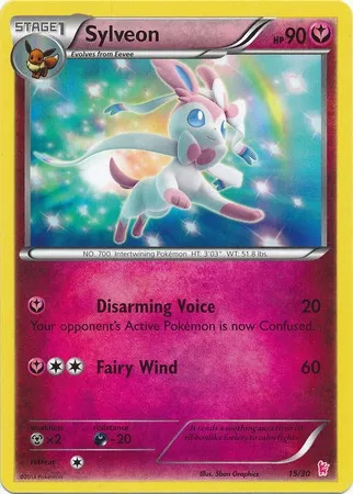 Nymphali, carte Pokémon TK6S 015 — extension XY Trainer Kit: Sylveon