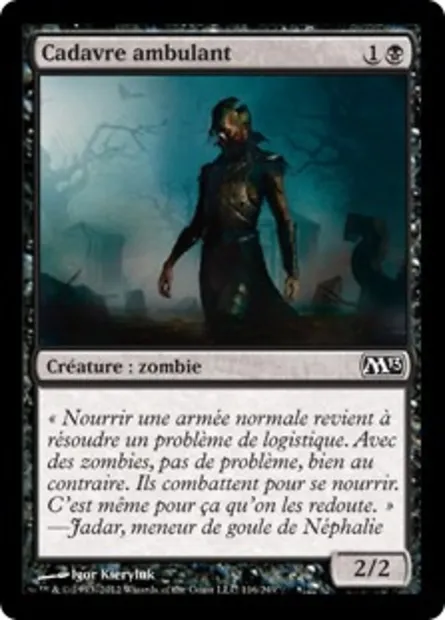 Cadavre ambulant, carte Magic M13 116 — extension Magic 2013