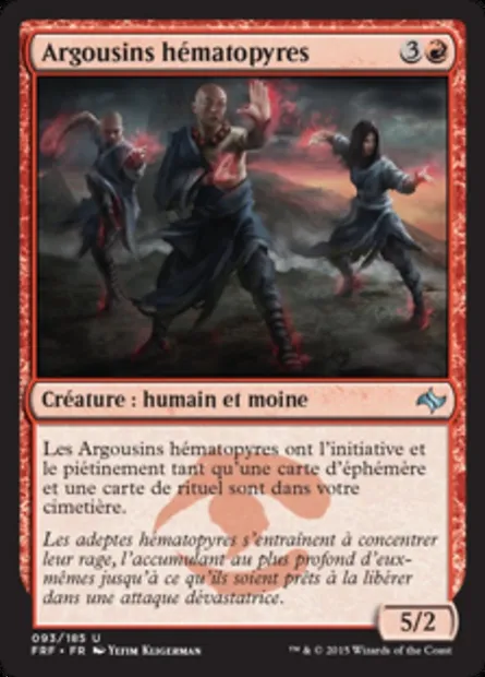 Argousins hématopyres, carte Magic FRF 93 — extension Destin reforgé