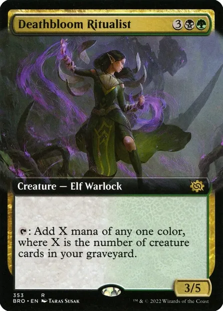 Deathbloom Ritualist, Magic card BRO 353 — The Brothers' War set