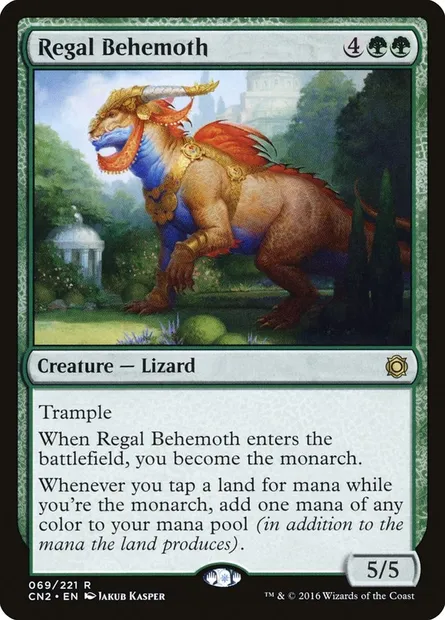 Regal Behemoth, Magic card CN2 69 — Conspiracy: Take the Crown set