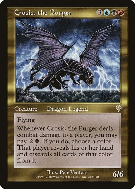 Crosis, the Purger, Magic card INV 242 — Invasion set