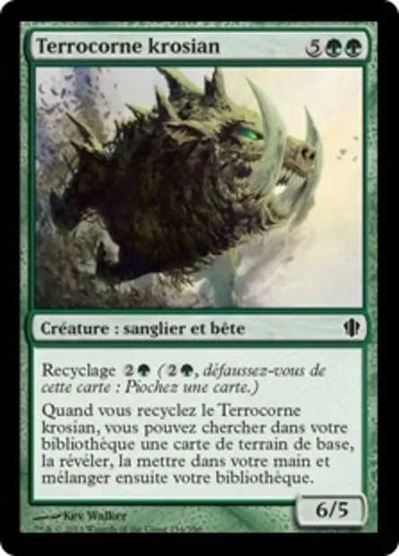 Terrocorne krosian, carte Magic C13 154 — extension Commander 2013