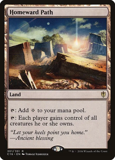 Homeward Path, Magic card C16 301 — Commander 2016 set
