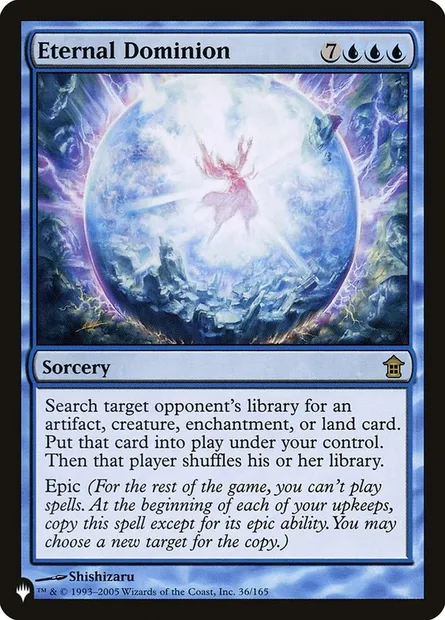 Domination éternelle, carte Magic PLST SOK-36 — extension The List