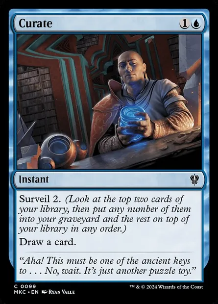 Curate, Magic card MKC 99 — Murders at Karlov Manor Commander set