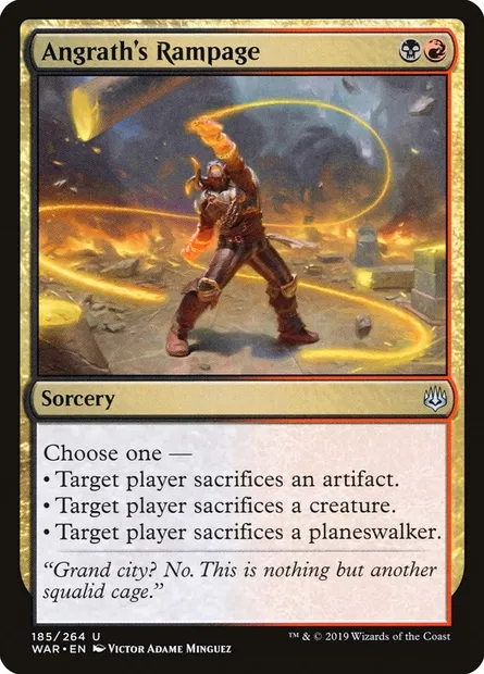 Angrath's Rampage, Magic card WAR 185 — War of the Spark set