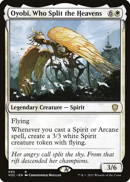 Oyobi, Who Split the Heavens, Magic card VOC 95 — Crimson Vow Commander set