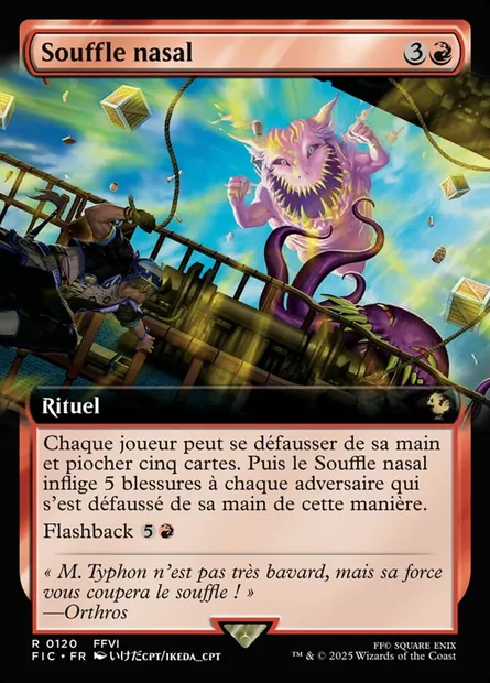 Souffle nasal, carte Magic FIC 120 — extension Final Fantasy Commander
