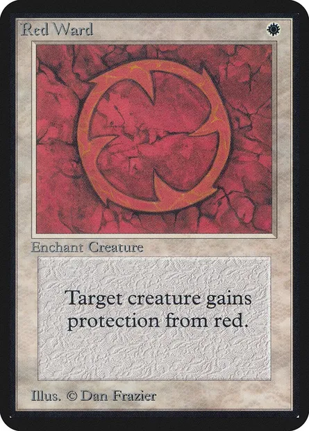 Red Ward, Magic card LEA 33 — Limited Edition Alpha set
