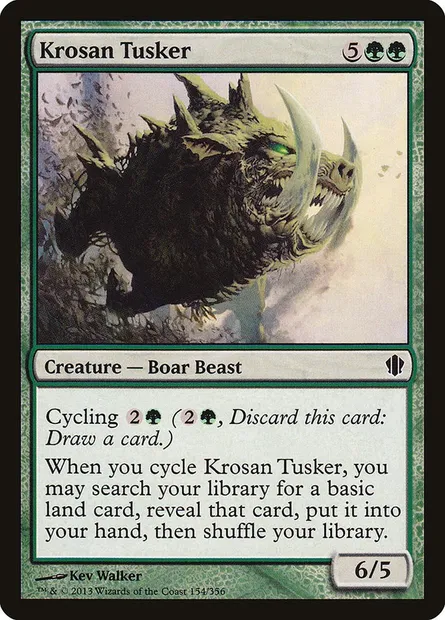 Krosan Tusker, Magic card C13 154 — Commander 2013 set