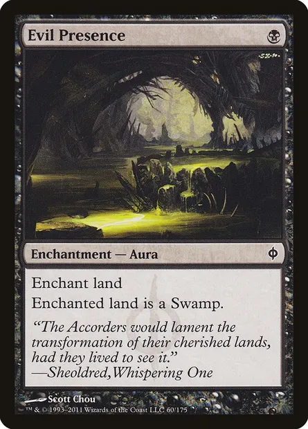 Evil Presence, Magic card NPH 60 — New Phyrexia set