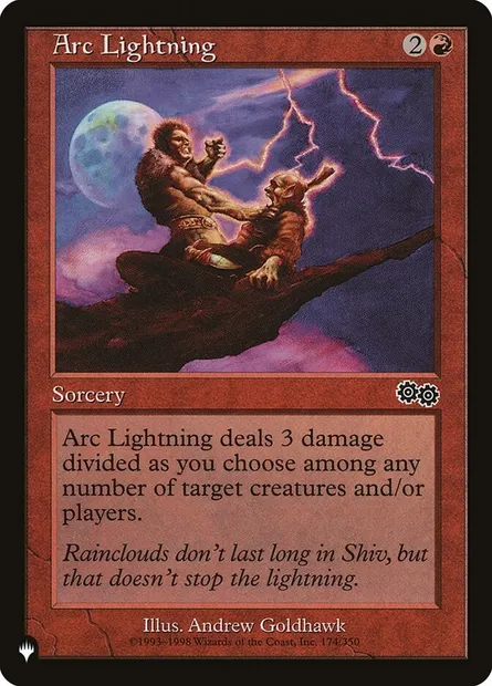Arc Lightning, Magic card PLST USG-174 — The List set