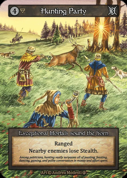 Hunting Party, carte Sorcery ATH 032 — extension Arthurian Legends
