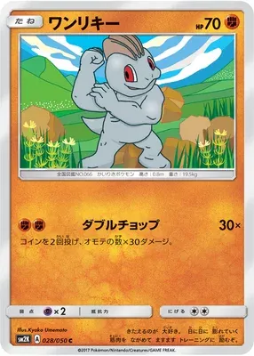 Machoc, carte Pokémon SM2K 028 — extension Islands Await You