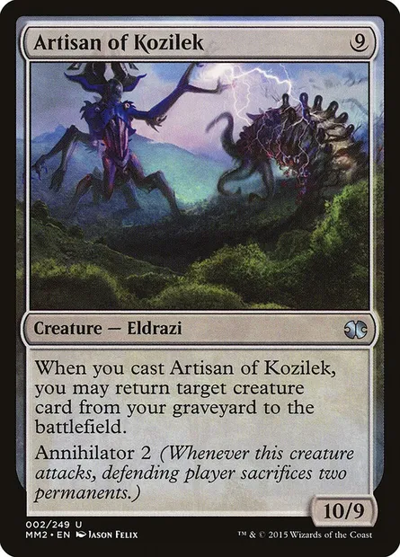 Artisan of Kozilek, Magic card MM2 2 — Modern Masters 2015 set